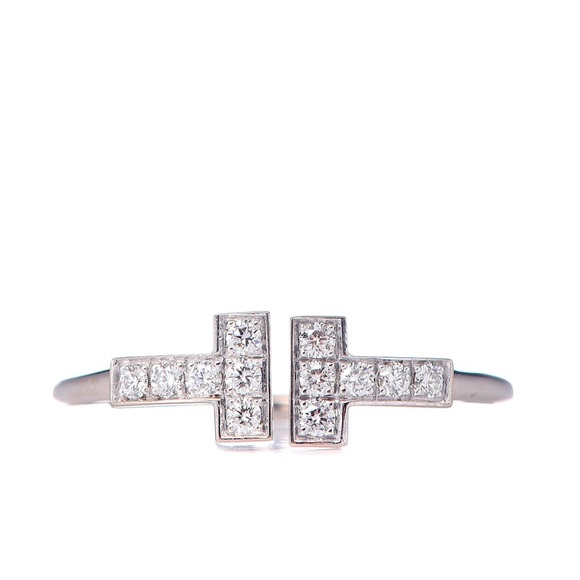Tiffany & Co. Jewelry - Tiffany & Co. 18k white gold Diamond Wire Ring